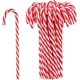 thumbnail image 1 of ZHAOCHENG 12 piezas de decoración de bastones de caramelo navideños, bastones de caramelo de plástico retorcidos, bastones de caramelo rojos y blancos, adornos colgantes para árbol de Navidad, bastone, 1 of 5