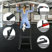 Goplus Multi-function Power Tower Pull Up Bar Dip Stand Home Gym Full-body Workout