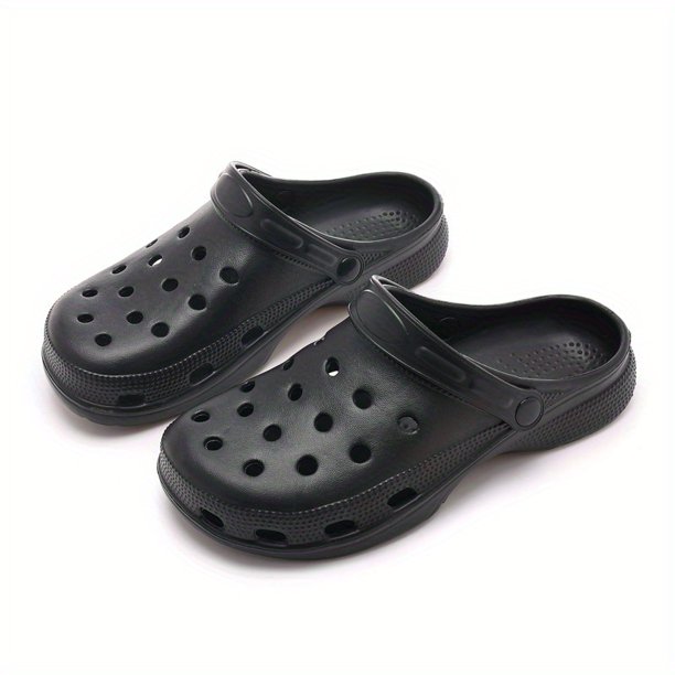 Zuecos de plataforma antideslizantes ligeros informales para hombre, sandalias huecas antideslizantes Unisex para exteriores para interiores y exteriores