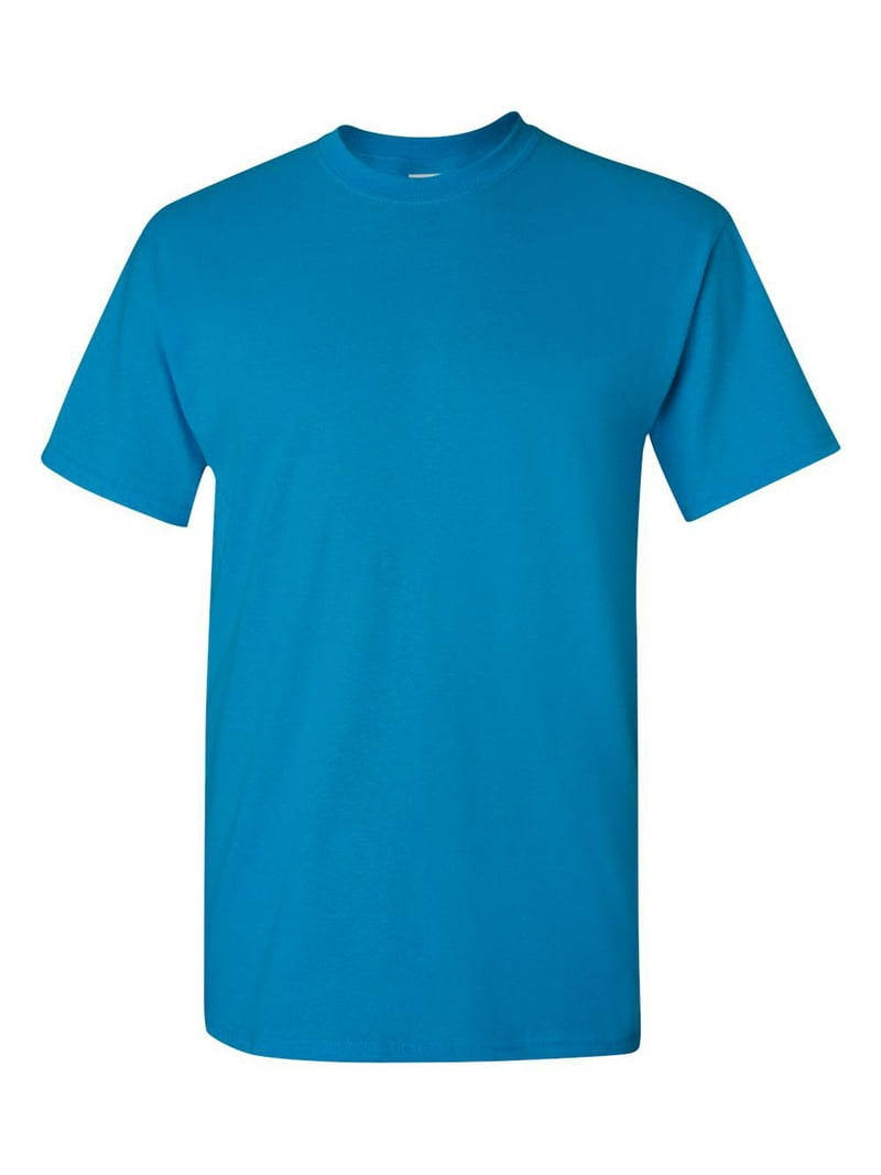 Gildan 5000 Maglietta Uomo Cotone Pesante: Maniche Corte, Girocollo, 100% Cotone Pre-restringiato. Colore Antique Sapphire, Taglia Medium.