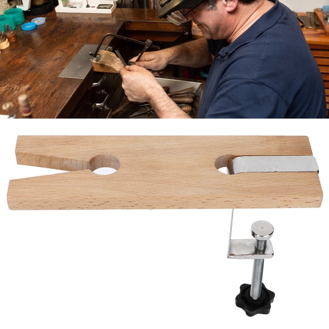 Khall Jewelers Bench Pin Clamp Wooden Workbench Professional Jewelers Making Processing Tools,Jewelry Workbench,Jewelers Bench