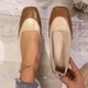 thumbnail image 2 of Zapatos Casuales Planos para las Mujeres Color Block Slip en Mochilas, Suelas de Zapatos Mujeres Bajo Corte Respirable Primavera Verano, 2 of 9
