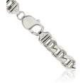 thumbnail image 3 of 925 Sterling Silver 8.75mm Figaro Link Anchor Mariner Chain Necklace, 3 of 4