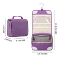thumbnail image 2 of Vorspack Toiletry Bag for Women, Large Cosmetic Bag with Metal Swivel Hook, Hanging Travel Toiletry Bag for Men Girls, Purple, 2 of 7