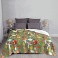 thumbnail image 6 of XMXT Throw Blanket, Autumn Mushroom Squirrel Machine Washable Blankets for Sofa, 50 x 40 inches, 6 of 9