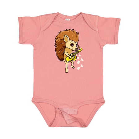 

Inktastic Saxophone Player Funny Music Porcupine Gift Baby Boy or Baby Girl Bodysuit