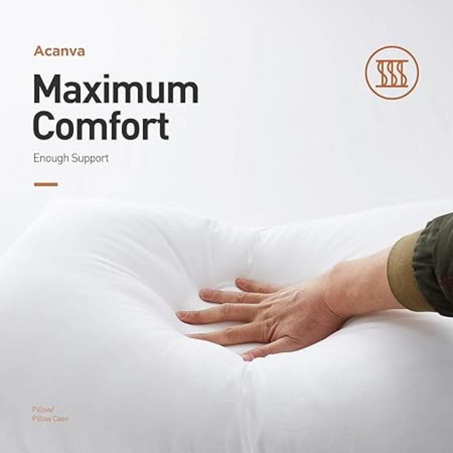 Hotel Quality Bed Pillows for ,Premium 3D Plush Fiber-Reduces Neck Pain,Breathable Cooling Cover Skin-Friendly, Standard (Pack of 4), White 4 Count