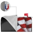 thumbnail image 4 of American Flag Welcome Magnetic Mailbox Cover, Mailbox Wrap Decorative for Garden Yard Home 25.5x21 in, 4 of 6