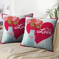 thumbnail image 3 of LALILO Throw Pillow Covers Love Card Art Beautiful Beauty Card Cushion Cover 18" x 18", 3000 Pack, 3 of 6