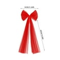 thumbnail image 3 of Large Tulle Christmas Bow, For Christmas Tree Topper Car Giant Wreath Wall Decor, With Long Streamers For Xmas Home Wedding Holiday Decor Supplies, 3 of 4