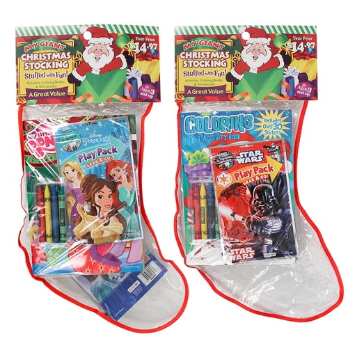 Filled Giant Plastic Stocking 24" - Walmart.com
