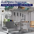 thumbnail image 5 of Over The Sink Dish Drying Rack, 2 Tier Over Sink Dish Drying Rack Width Adjustable(25.6-37.6in), Durable Stainless Steel Dish Rack Over Sink Organizer, Space Saving Kitchen Sink Drying Rack, 5 of 9