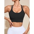 thumbnail image 2 of Brassiere And Shorts Set Sports Bras For Women Halter Strap Quick-Drying Sports Underwear Set, Shock-Absorbing, Cushioned Yoga Bra, Outdoor Running And Fitness Wear Black S, 2 of 8