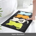 thumbnail image 2 of Alfombra de baño, antideslizante, con diseño de pato de dibujos animados, ultrasuave, absorbente de agua, lavable a máquina, para bañera, ducha y cuarto de baño (16 x 24 pulgadas, azul) Xemadio CZJJ-XM52-1, 2 of 6