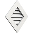 thumbnail image 2 of Ekena Millwork 18"W x 18"H Diamond Gable Vent (24 3/8"W x 24 3/8"H Frame Size) Functional, PVC Gable Vent with 1" x 4" Flat Trim Frame, 2 of 14