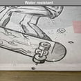 thumbnail image 6 of Ambesonne Skull Place Mats Set of 4, Skating Skeleton Boy, Standard Size, Pale Grey and Cream, 6 of 6