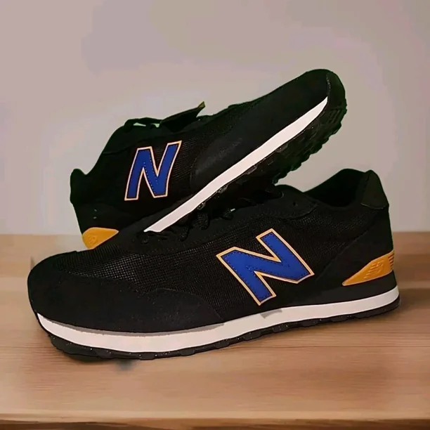 New Balance 515 Mens Sneaker BlackRoyal Blue Men, Classic Traditionnels, 14 New