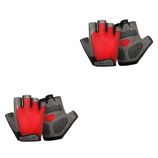bedienty 1 Paire Gants de Cyclisme Antidérapants Respirants Antichoc Rouges m 2Ensemble