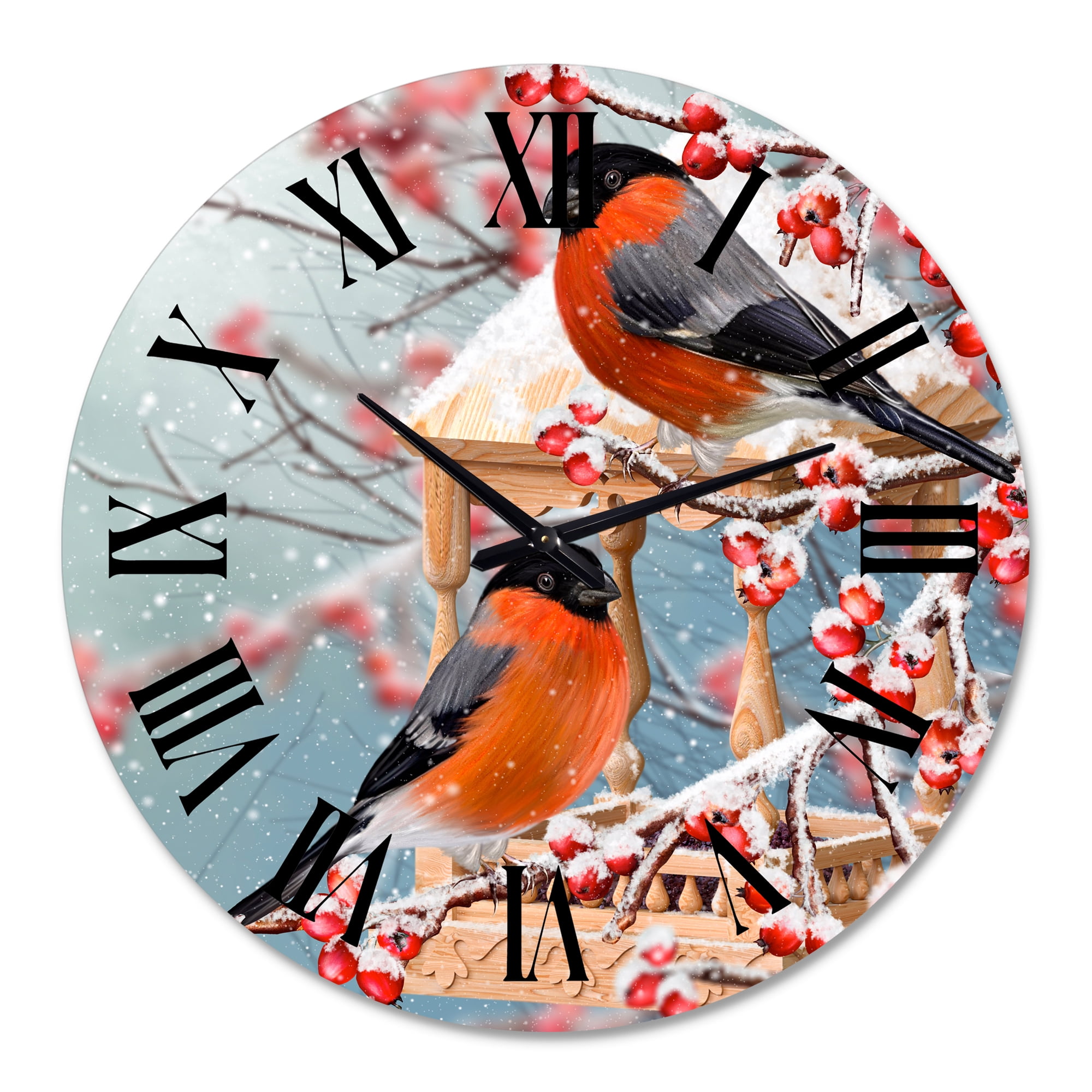 Designart 1 in Quartz Traditional Wall Clock