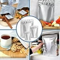 thumbnail image 3 of 50 pcs 1 Qt Mylar Bags , Mylar Bags for Food Storage 6 “x 8.5” Zipper Mylar Bags for Long Term Food Storage, 3 of 5
