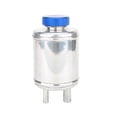 thumbnail image 4 of SILVER Universal Aluminum Racing Car Power Steering Fluid Reservoir Tank +Clamps, 4 of 5