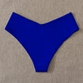 thumbnail image 6 of Lisingtool bikini bottoms for women Women's V Cut High Waisted Swim Bottom Hipster High Cut Bikini Swimsuit Bottom Blue, 6 of 6