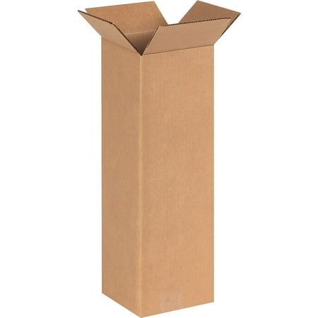 UPC: 0812578001507 | Box Partners Tall Corrugated Boxes 6  x 6  x 20  Kraft 25/Bundle 6620