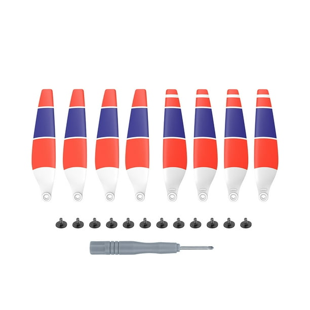 Hélice de Dron Cateissary 8 piezas Accesorios de Repuesto Mini 3 Pro Blanco naranja