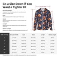 thumbnail image 5 of Uemuo Cute Foxes Pattern Women's Full Zip UPF 50+ Sun Protection Hoodie Jacket Long Sleeve Sun Shirt Hiking Outdoor Performance with Pockets-Large, 5 of 9