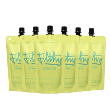 Filthy Margarita Mix, All Natural, 8 Oz Pouch, 6 Pack