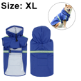 thumbnail image 2 of Chaqueta impermeable tipo poncho para perros, impermeable para mascotas, chaquetas de lluvia para perros y gatos, con capucha y banda reflectante., 2 of 7