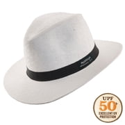 Panama Jack Safari Straw Hat - Matte Toyo, Ribbon Band, 2.5 Brim