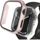 thumbnail image 1 of Hard PC Case with Screen Protector Compatible for Apple Watch Series 7 41mm, Full Edge All Around Protective Bumper Anti-Scratch Frame Cover for iWatch Smartwatch Accessorie, Clear/Rose Gold, 2 Pcs, 1 of 5