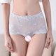 thumbnail image 3 of Gibobby Conjuntos de Lencería File Breifs Cintura Tamaño libre Mujeres Plus Encaje abierto Sexy Low Bragas Íntimos(Blanco, XL), 3 of 5