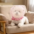 thumbnail image 3 of Yardvibe Anti Eating Cover for Small Dogs & Cats, Dog Head Protector, Cat Face Guard Head Net, Mesh Snood Prevent Foxtails Thorns Sticks Rocks (Pink), 3 of 6