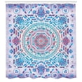 thumbnail image 3 of Ambesonne Mandala Shower Curtain, Floral Medallion Design, 69"Wx70"L, Turquoise Purple, 3 of 3