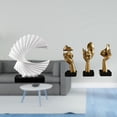 thumbnail image 2 of Estatua De Resina De Pensador De Olas, Escultura De Arte Abstracto, Adorno De Escritorio Para Dormitorio, Sala De Estar, Oficina, Estantería, Decoración Del Hogar, Regalo, 2 of 8