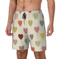 thumbnail image 1 of Fotbe Heart Polka Dot Traje de Baño para Hombre – Shorts de Natación de Secado Rápido con Forro y Bolsillos-Small, 1 of 6