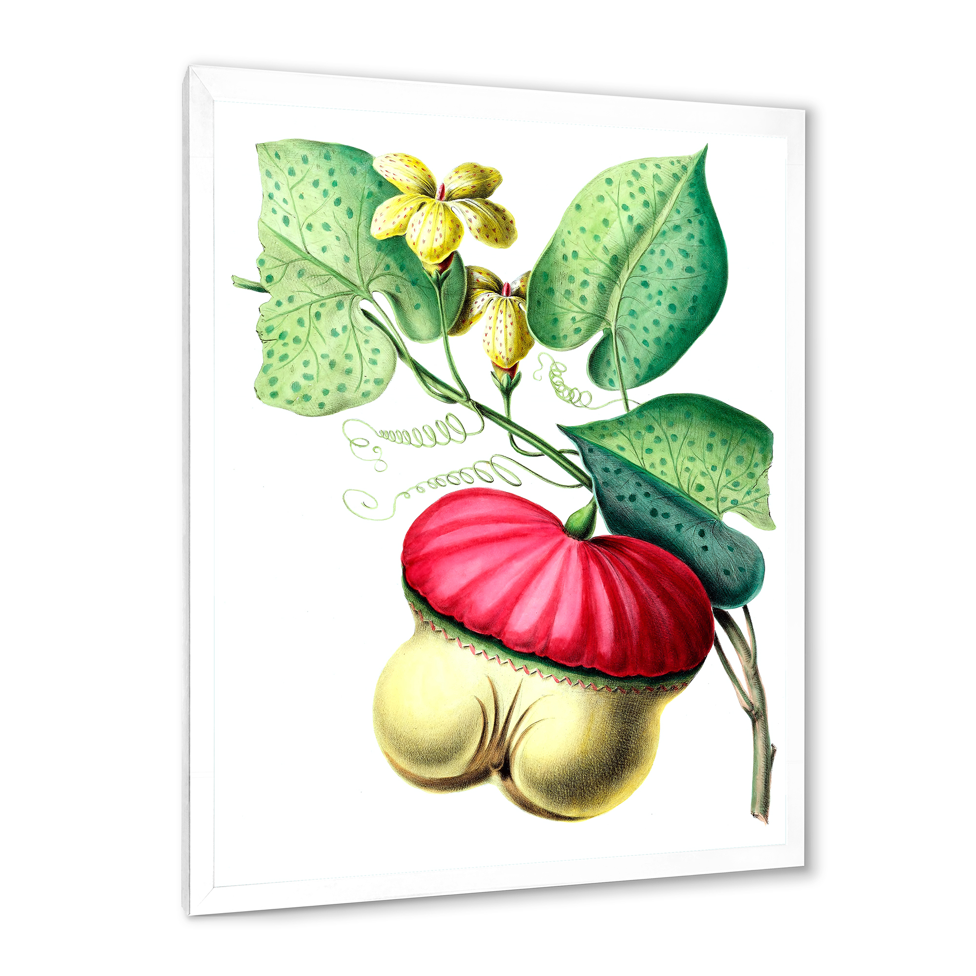 Designart 'American Vintage Flowers I' Traditional Framed Art Print