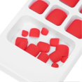 thumbnail image 3 of Lot de 24 faux ongles d'orteils de couleur unie, courts et carrés, pour femmes et filles, F154, 3 of 4