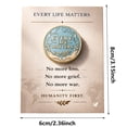 thumbnail image 2 of Cheapark 2D Peace Advocacy Card Anti War Gift Card Home Daily Greeting Supply Patriotic Festival Commemorative Decor, 2 of 6