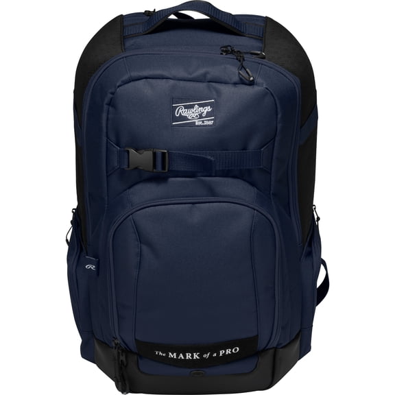 Rawlings Journey Players Baseball Backpack | Bat & Gear Bag | Navy