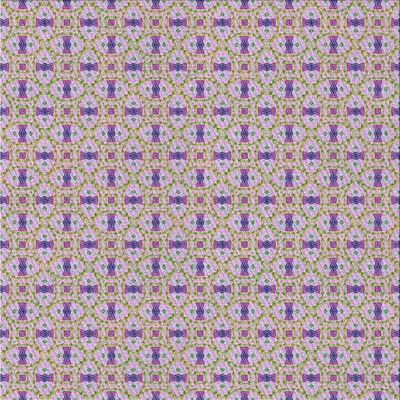 Ahgly Company Indoor Square Patterned French Lilac Purple Novelty Area Rugs, 5' Square