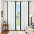 thumbnail image 5 of Nanqianyi Room Darking Blackout Curtains,2 Panels,Grommet Top,42x96 Inch,Dark Green Stripe,Thermal Insulated Window Drapes, 5 of 8
