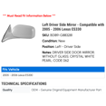 thumbnail image 2 of Left Driver Side Mirror - Compatible with 2005 - 2006 ES330, 2 of 2