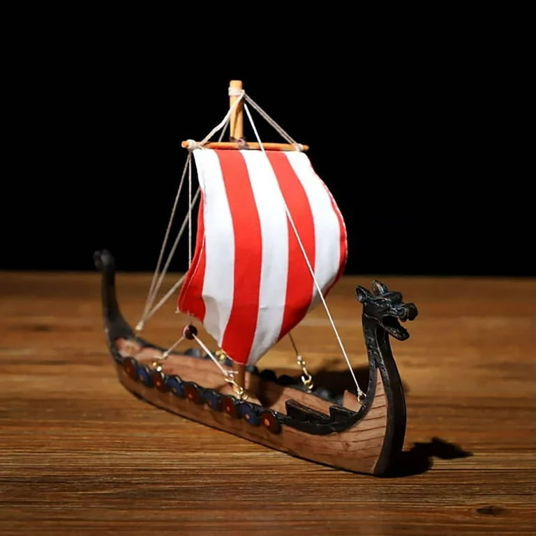 Pjtewawe Office Decor Retro Nostalgic Sailing Boat Dragon Boat