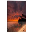 thumbnail image 2 of Beautiful Sunset At Tropical Beach - Seashore Canvas Art Print, 2 of 3