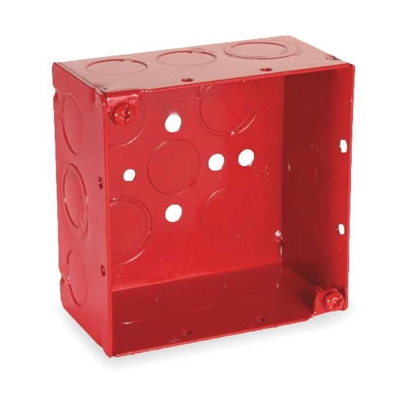 Raco Electrical Box,Square,30.3 cu in,Red 911-3
