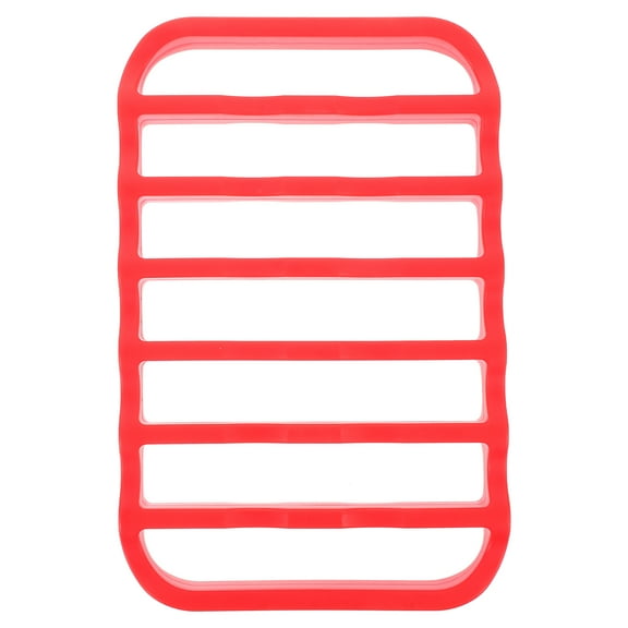 NICEXMAS Silicone Non Stick Cooling Rack Red for Cooking Enthusiasts 1Set