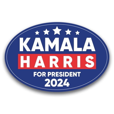 Magnet Me Up Kamala Harris 2024 Election Magnet, 4"x6" Oval, for The People